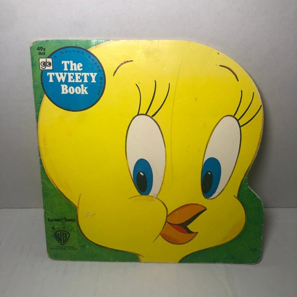 Vintage A Golden Shape Book The Tweety Book Warner Bros Looney Tunes 1976 Kids
